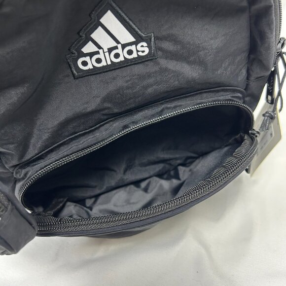 Lot of 3, Adidas Must Have Mini Backpack & Coin Bag Set Black White Travel B20 - Picture 6 of 11